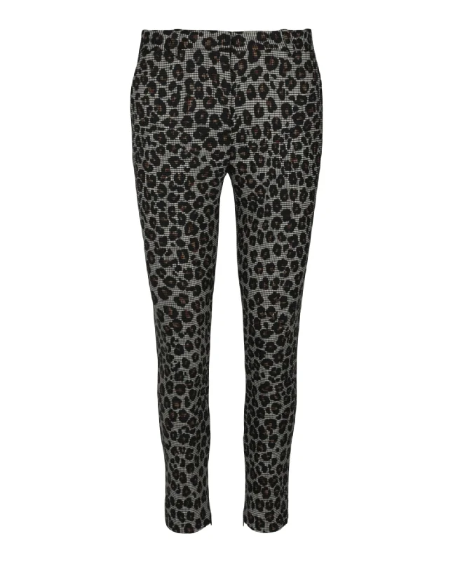 women's clubbing pantsAnimal Printed Wool Blend Pants