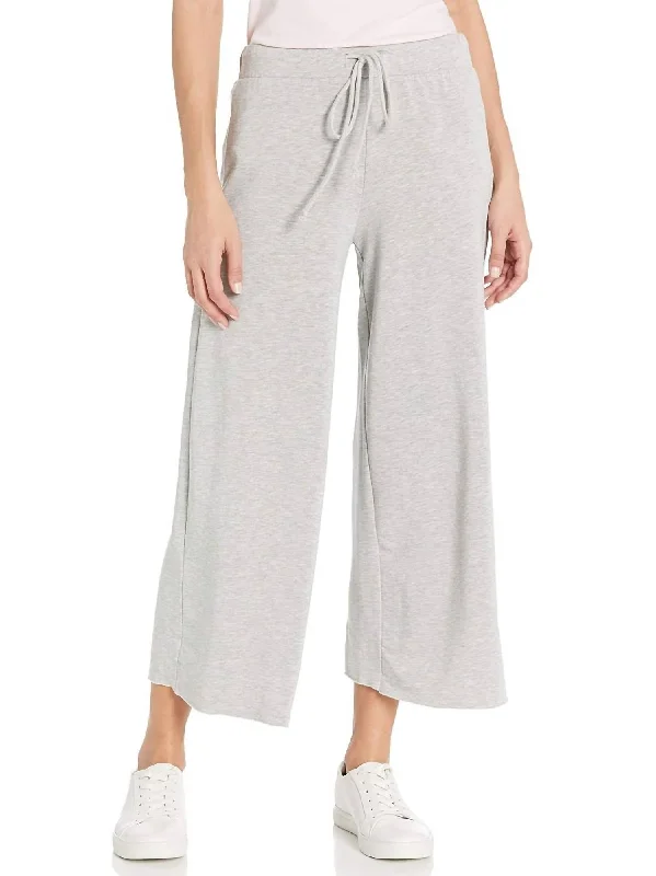 women's low-slung pantsAvalyn Wide Leg Pant In Heather Grey