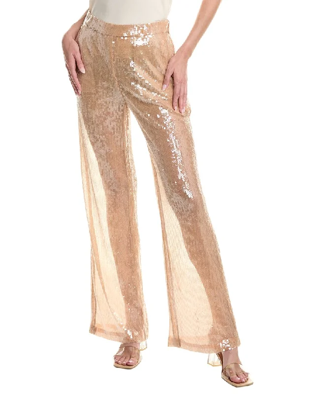 women's elegant pantsBCBGMAXAZRIA Sequin Wide Leg Pant