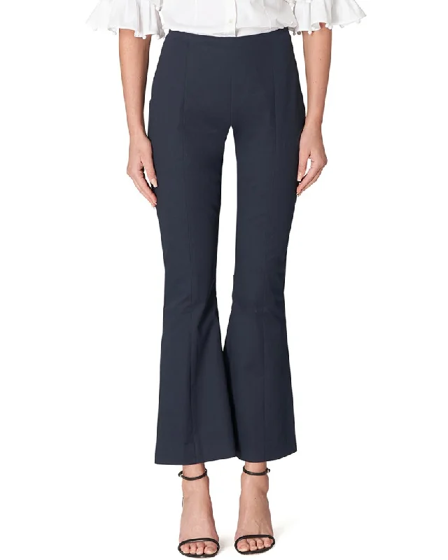 women's zipper pantsCarolina Herrera Cropped Flare Pant