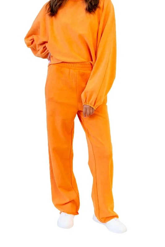 women's dress pantsClubs Washed Sweatpants In Washed Orange