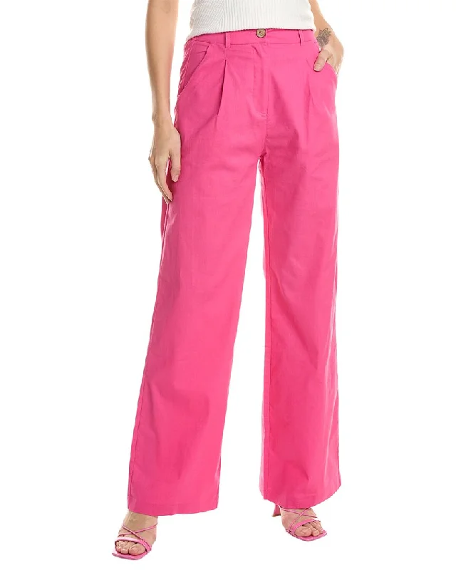 women's satin pantsHL Affair Pleated Pant