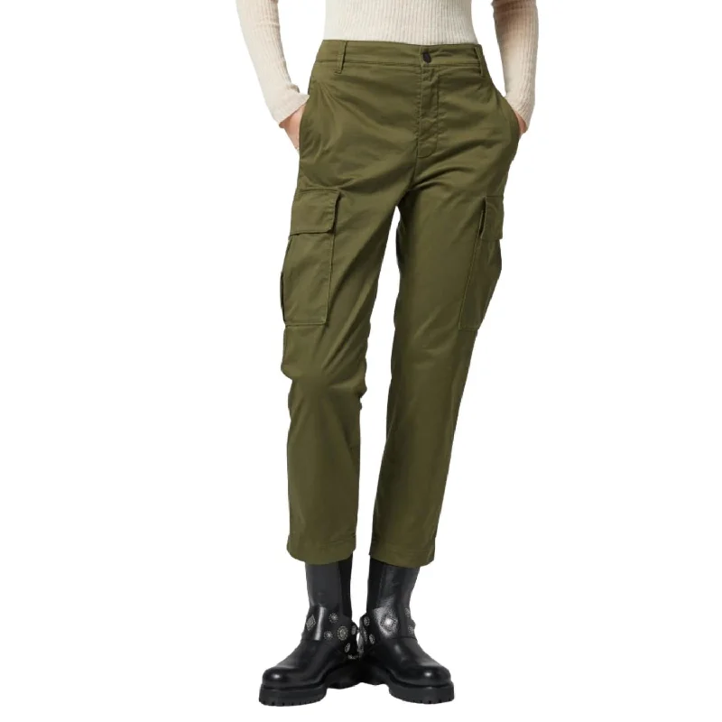 women's cashmere pantsLayla Satin Cargo Trouser In Timo