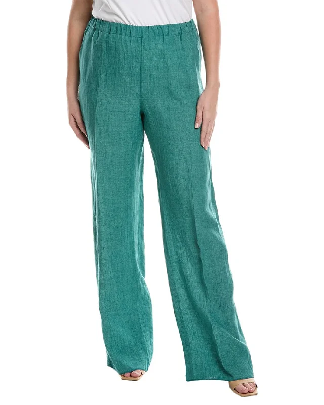 women's cargo pantsMarina Rinaldi Plus Roccia Linen Trouser