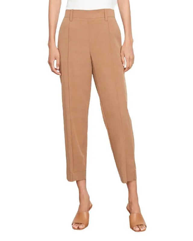 women's casual pantsMid-Rise Pleated Pull-On Pant In Nile