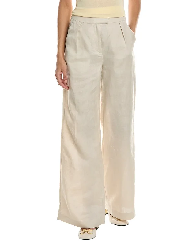 women's designer pantsNicholas Carly Linen-Blend Pant