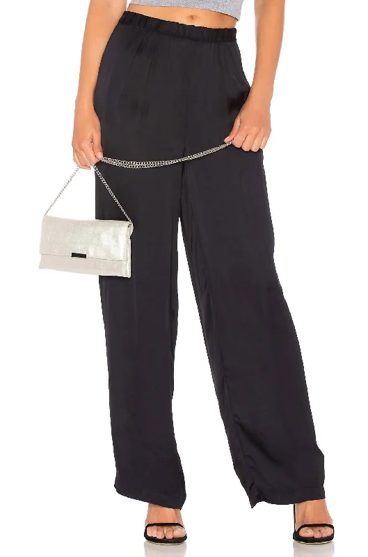 women's moisture-wicking pantsPerrin Wide Leg Pants In Black