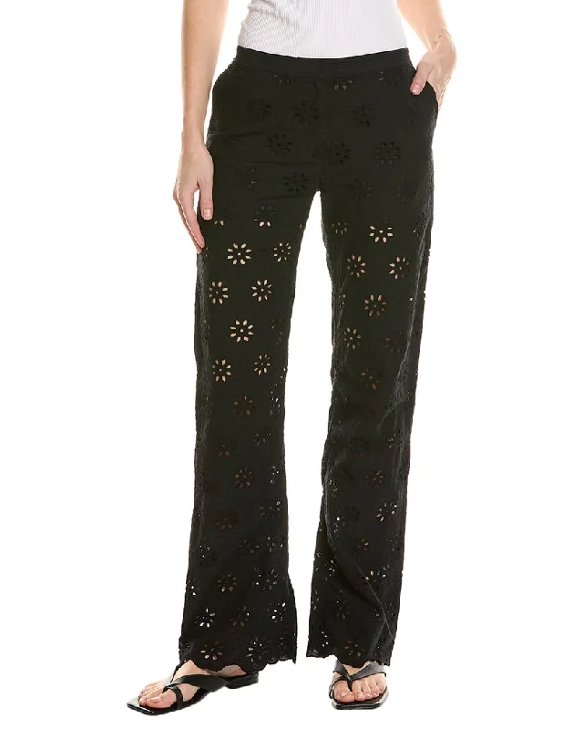 women's spandex pantsThe Kooples   Flower Eyelet Trouser