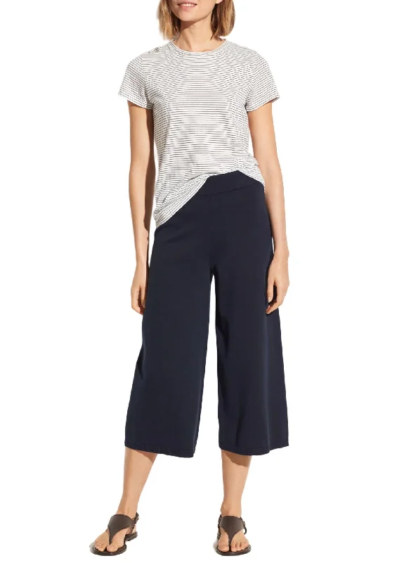 women's jogger pantsWashed Culotte Pant In Navy