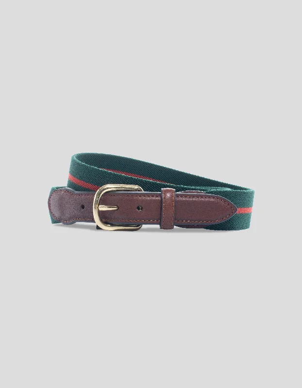 women's vintage dressesBELGAIN STRETCH BELT - GREEN/RED