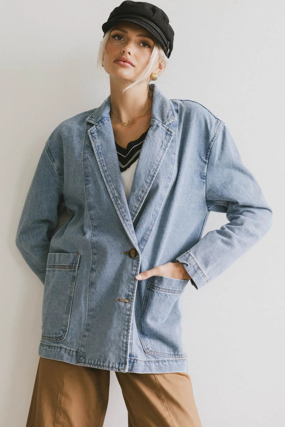 women's unique dressesHesper Denim Blazer