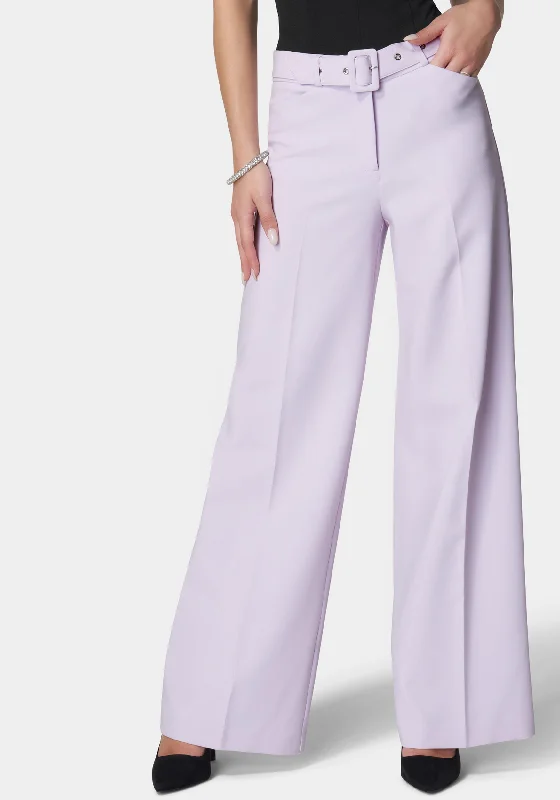 women's luxury dressesHigh Waist Belted Wide Leg Pant