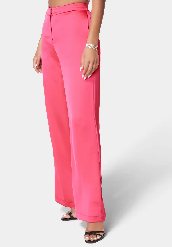 women's floral dressesSatin Wide Leg Pant