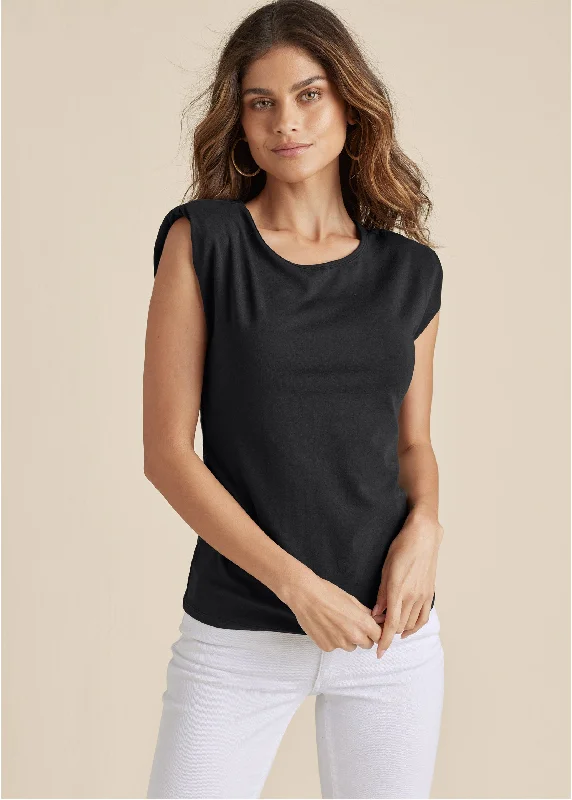 women's stylish dressesSleeveless Top - Black