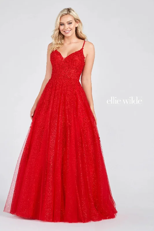 women's versatile dressesEllie Wilde EW122076 Long Ball Gown Prom Dress