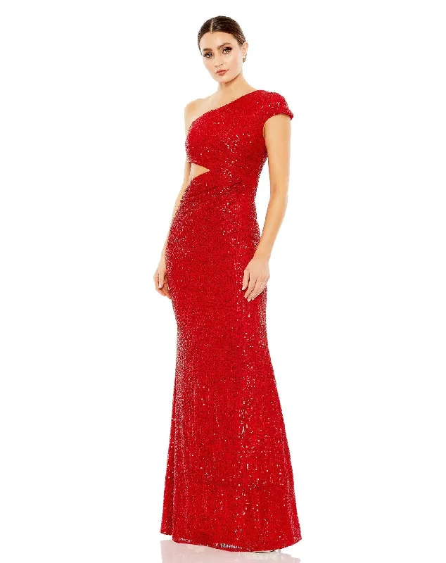 women's limited-edition dressesMac Duggal 42022 Long One Shoulder Prom Formal Dress