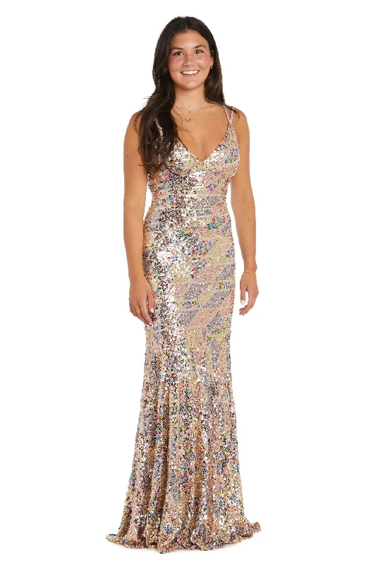 women's stylish dressesMorgan & Co 1871 Sequin Long Formal Prom Dress